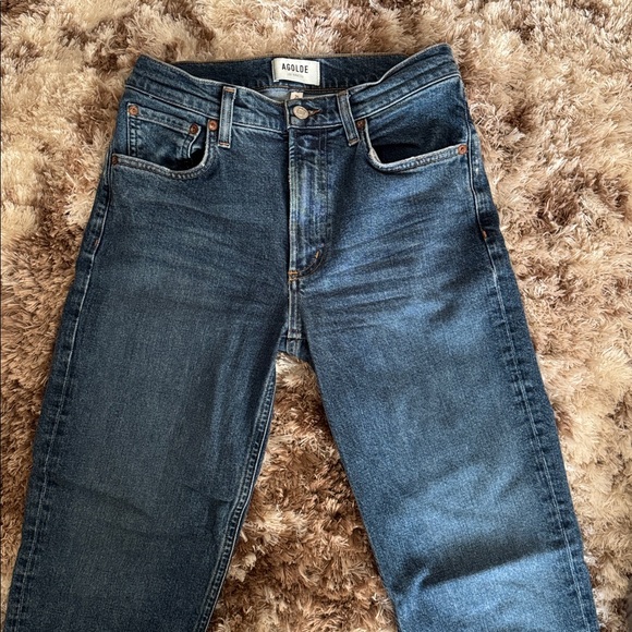 Agolde Dark Blue Ankle Jeans - Picture 5 of 5